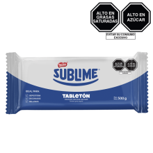 Empaque de Chocolate SUBLIME® Tabletón 500g