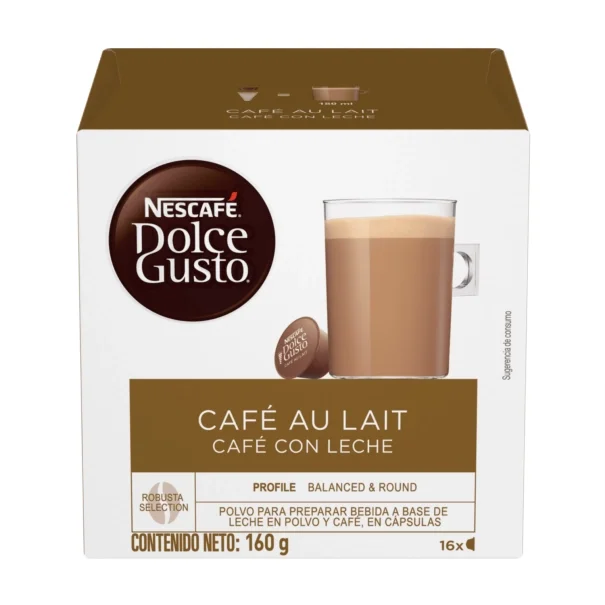 Café en Capsulas Nestle Dolce Gusto Au Lait por 16 un