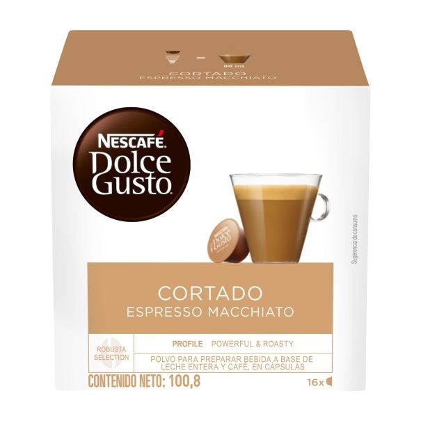 Nescafé® Dolce Gusto® Espresso Cortado Caja por 16 Cápsulas