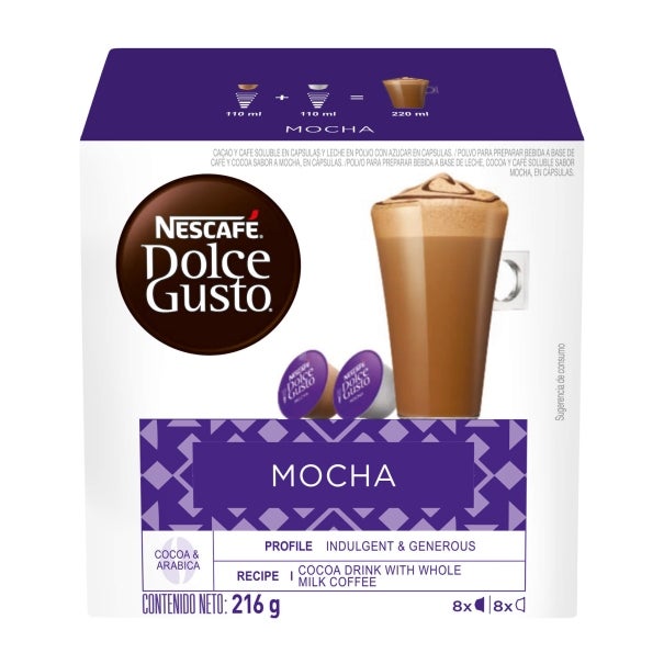  Nestlé Nescafe Dolce Gusto - Cápsulas de café descafeinado  sabor a leche - Elige cantidad (1 paquete (16 cápsulas)) : Todo lo demás