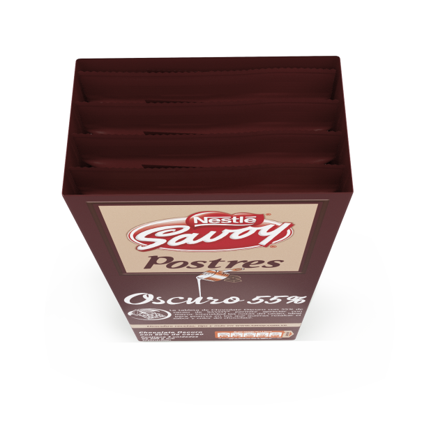 Chocolate Savoy Oscuro para Postres 55%.  ¡Descubre el auténtico sabor del cacao venezolano con Savoy!