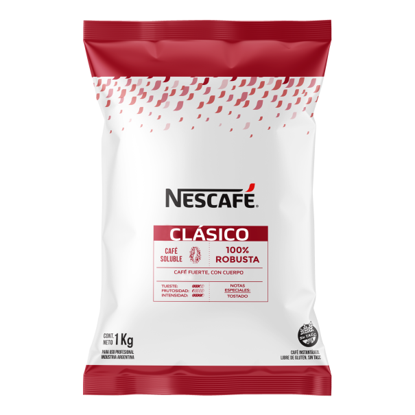 Pack Nescafé Alegría Clásico 1kg de frente