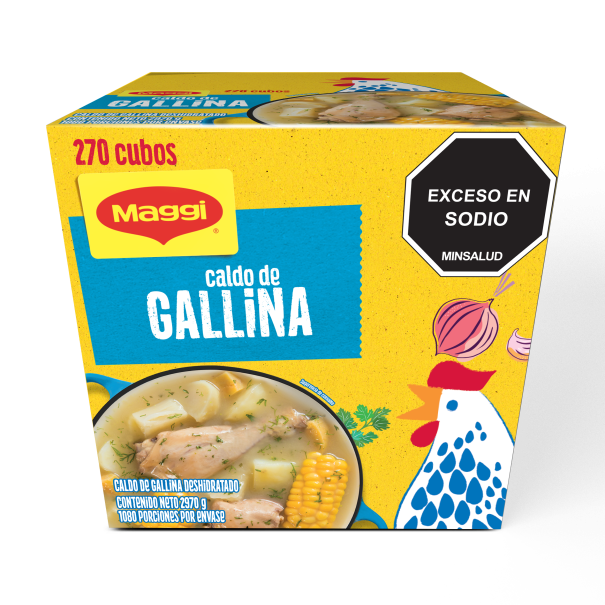 Caja de 270 cubos de Caldo de Gallina MAGGI®