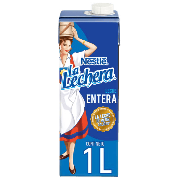 Caja Tetrapak de Leche Entera LA LECHERA® de 1L