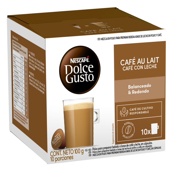 Café NESCAFÉ® Dolce Gusto® Cafe Au Lait 10 Cápsulas