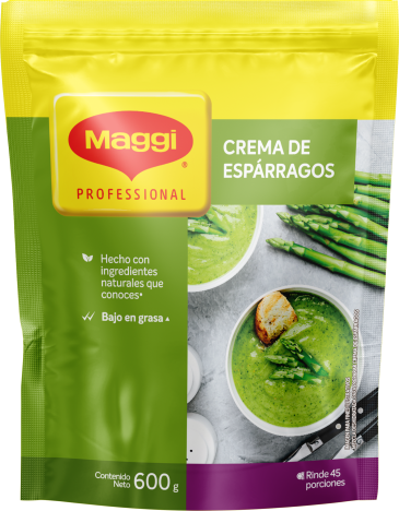 Vista frontal de doypack MAGGI® Crema de Espárragos x 600g