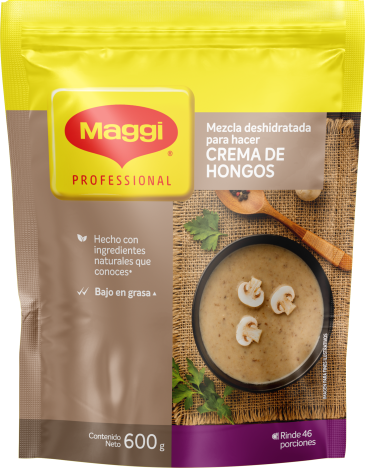 Vista frontal de Crema de hongos MAGGI® doypack 600g