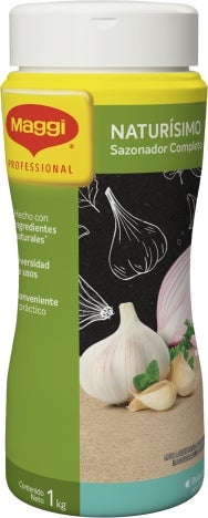 Vista frontal tarro de Sazonador Naturísimo MAGGI® Completo x 1kg
