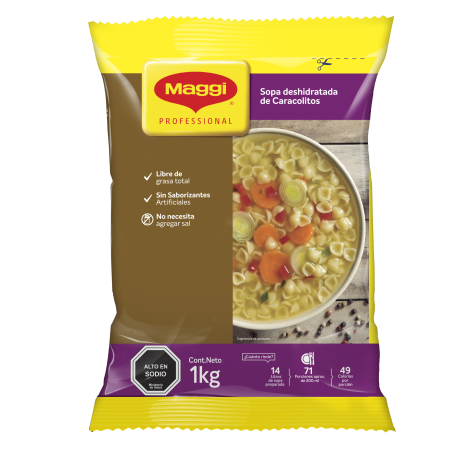Sopa deshidratada Maggi Caracolitos en bolsa de 1 kg