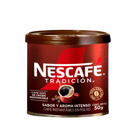 Café Instantáneo en Polvo Nescafé Tradición en tarro de 50 g