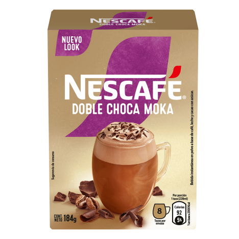 Café NESCAFÉ® Doble Choca Moka 184g 8 sobres