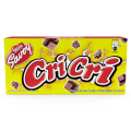 Caja de chocolate Cri-Cri de la marca Savoy de Nestlé. Contiene chocolate con leche y tostaditas de arroz